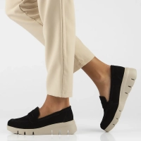 Leather shoes Filippo DP6248/24 BK BE black