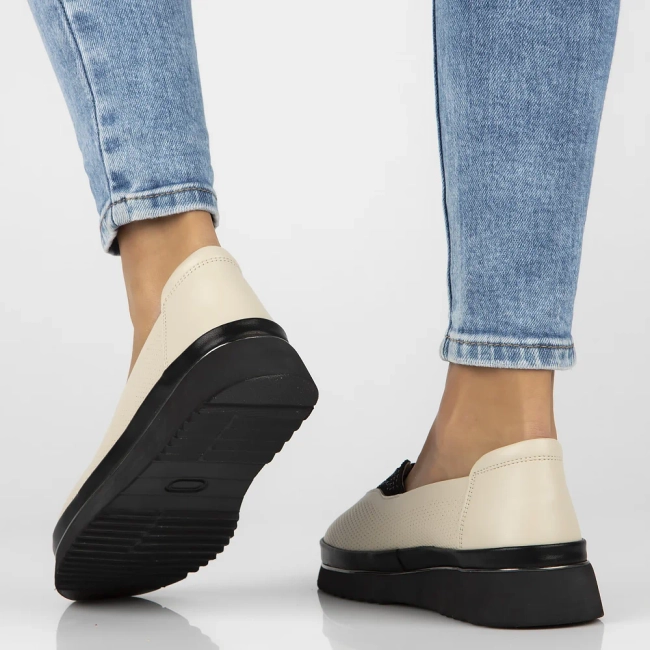 Leather shoes Filippo DP7000/25 BE beige