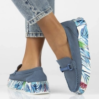 Leather shoes Filippo DP6703/25 BL blue