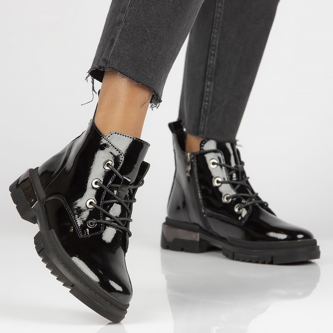 Leather ankle boots Filippo DBT4173/22 BK black