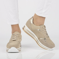 Leather sneakers Filippo DP2004/21 BE beige