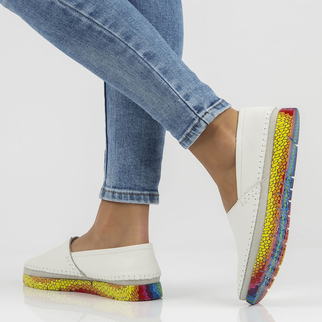 Leather shoes Filippo DP1213/23 WH white