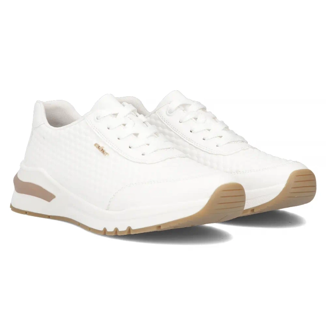 Sneakersy Rieker M6608-80 białe