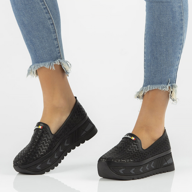 Leather shoes Filippo DP3906/22 BK black