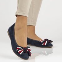 Leather ballerinas Filippo DP3634/23 NV navy