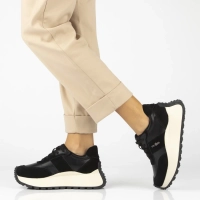 Skórzane sneakersy Filippo DP6785/25 BK czarne