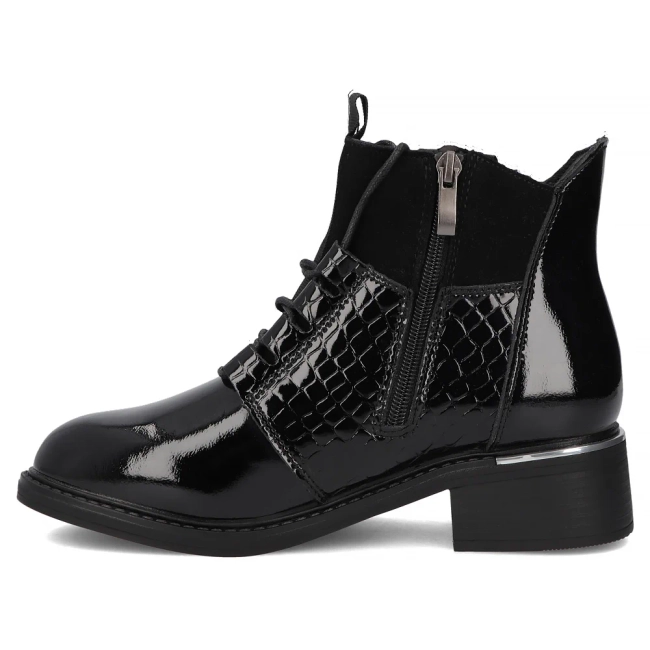 Leather ankle boots Filippo DBT7275/25 BK black