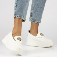 Leather shoes Filippo DP6794/25 WH white