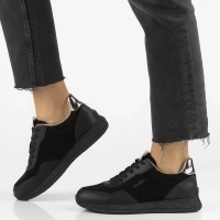 Leather sneakers Filippo DP7405/25 BK black