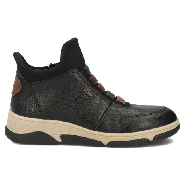 Leather ankle boots Rieker L5651-00 black