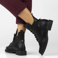 Leather ankle boots Filippo DBT7436/25 BK black