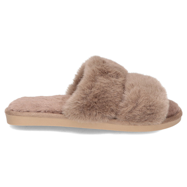 Kapcie futrzane Khaki YL-60