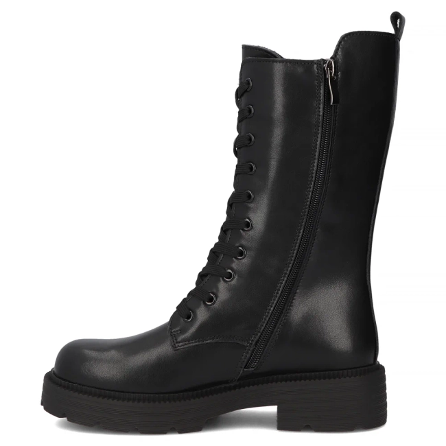 Leather ankle boots Filippo DBT6302/25 BK black