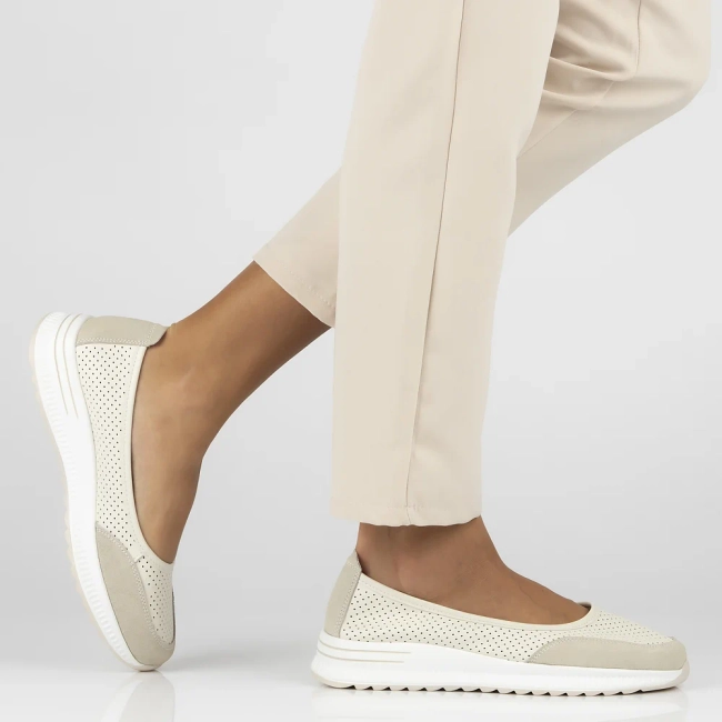 Leather shoes Filippo DP6134/25 BE beige