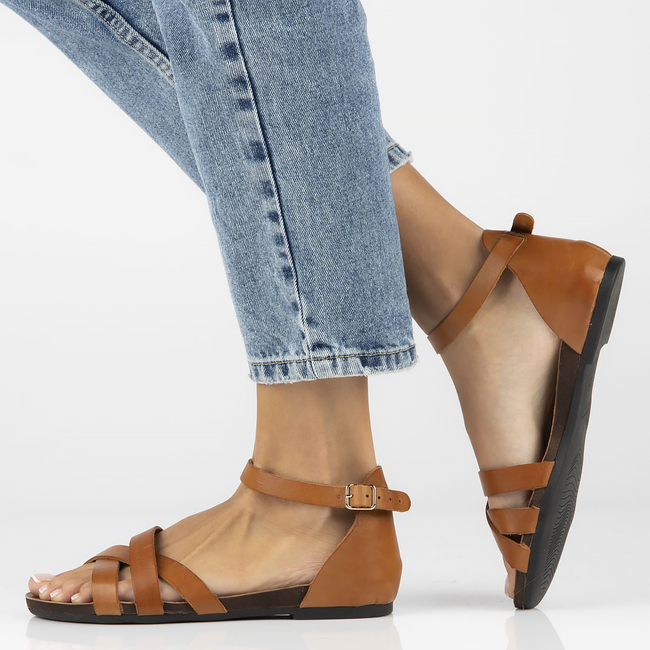 Leather sandals Filippo 40225 brown