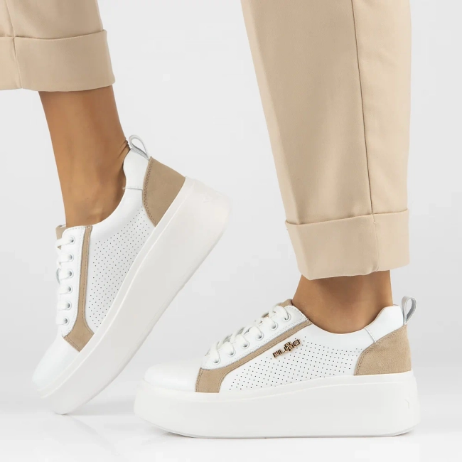 Leather Sneakers Filippo DP6170/24 WH white