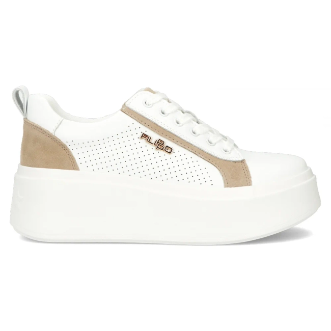 Leather Sneakers Filippo DP6170/24 WH white