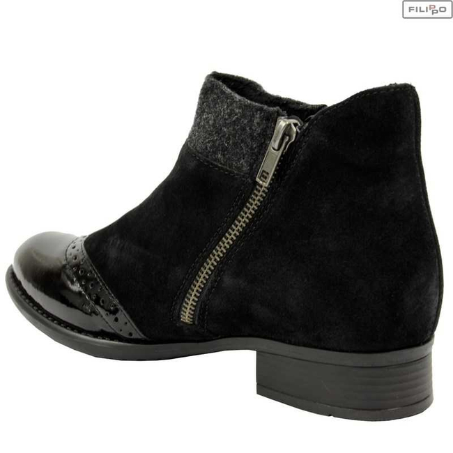 Booties RIEKER y6461-00 black comb 8021662