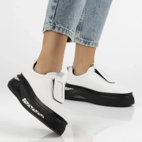 Leather shoes Filippo DP7286/25 WH white