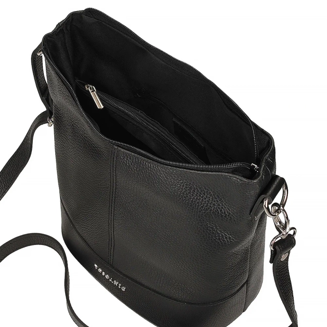 Leather handbag Toscanio 16176 black