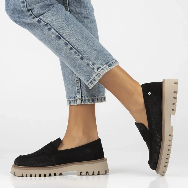 Leather shoes Filippo DP6796/25 BK black