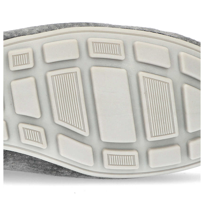 Skórzane mokasyny Filippo DP1406/20 GR szare