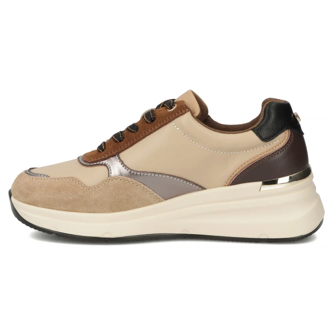 Leather sneakers Filippo DP7105/25 BE beige