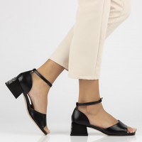 Leather sandals Filippo DS4419/23 BK black