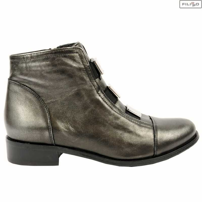 Ankle boots GINA PIACCI 65-3558-e04-1g black/silver 8021767