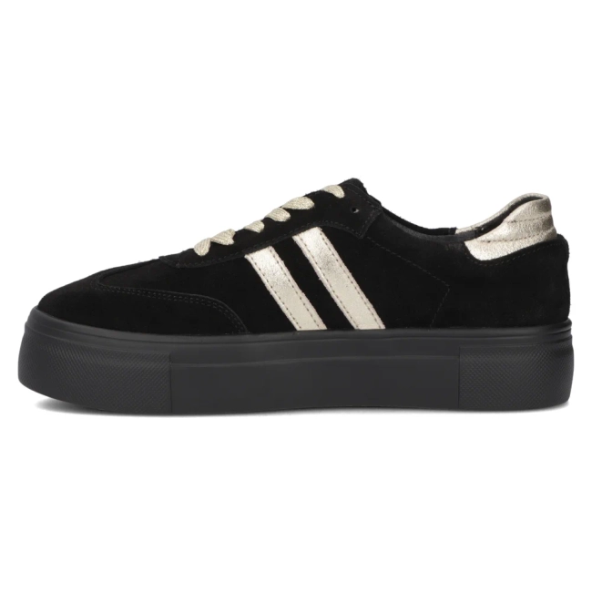 Leather sneakers Filippo DP6841/25 BK GO black