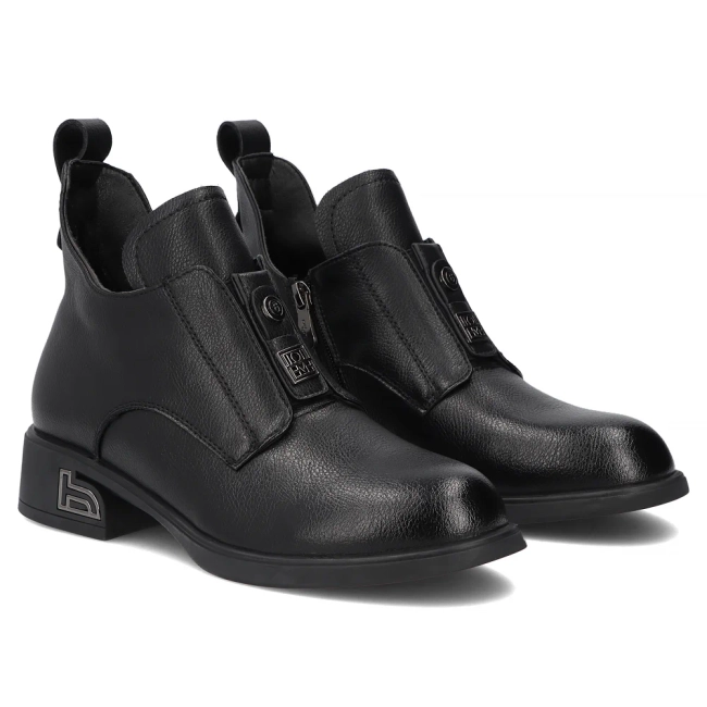 Leather ankle boots Filippo DBT8037/26 BK black