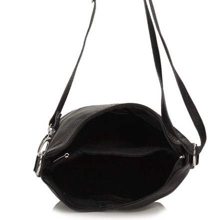 Handbag Toscanio Leather Messenger Bag 16176 black