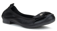 Skórzane baleriny Filippo 477 Czarne Lico