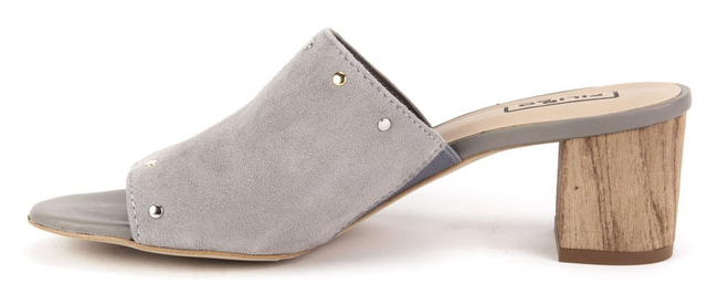 Klapki Filippo 1353 Szary Zamsz