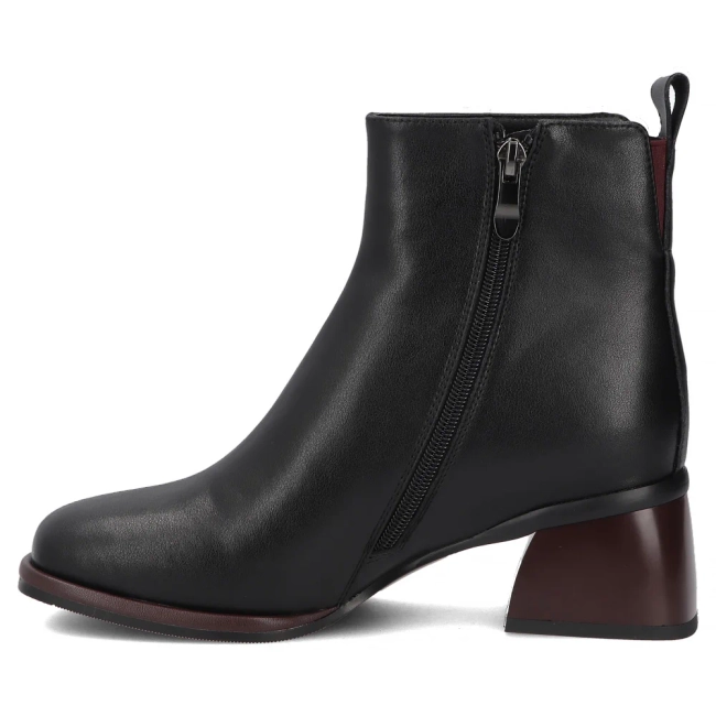 Leather ankle boots Filippo DBT8122/26 BK BG black