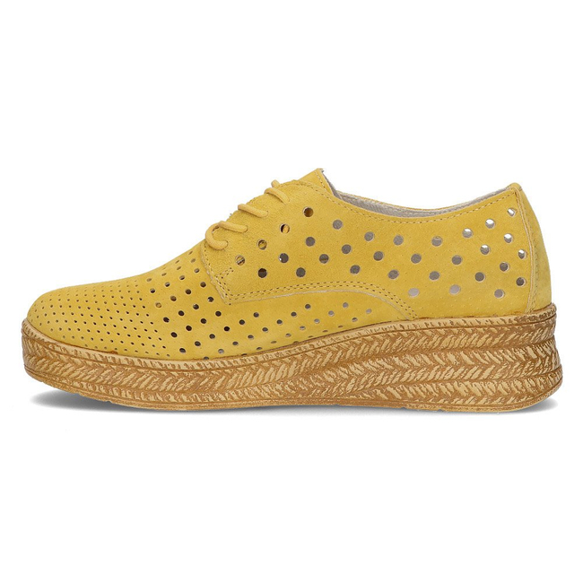 Leather shoes Filippo DP2162/21 YL yellow