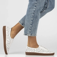 Leather shoes Filippo DP6830/25 WH white