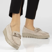 Leather loafers Filippo DP3334/25 BE beige