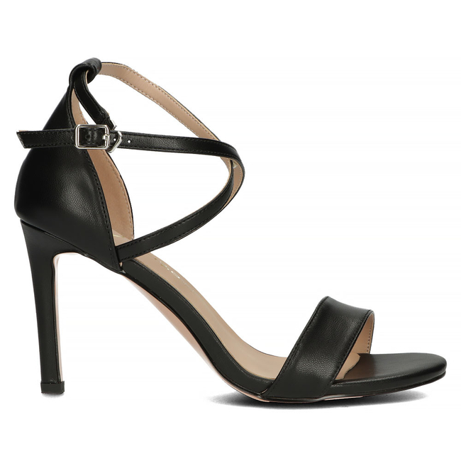 Leather sandals Filippo DS4649/23 BK black