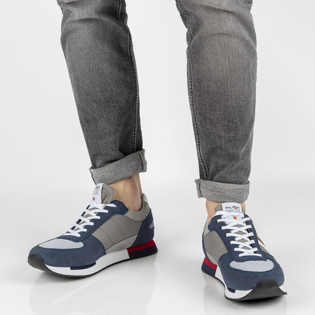 Shoes Filippo MSP2129/21 NV GR gray navy blue