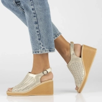 Leather sandals FilippoDS6053/24 GO gold