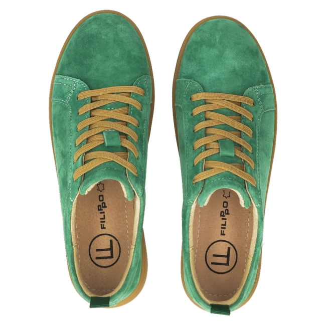 Leather shoes Filippo DP6129/24 GE green