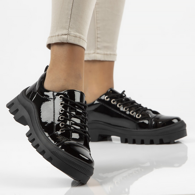 Leather shoes FILIPPO DP3522/22 BK black