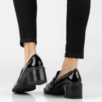 Leather heeled shoes Filippo DP8245/26 BK black