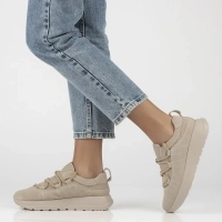 Skórzane sneakersy Filippo DP6706/25 BE beżowe