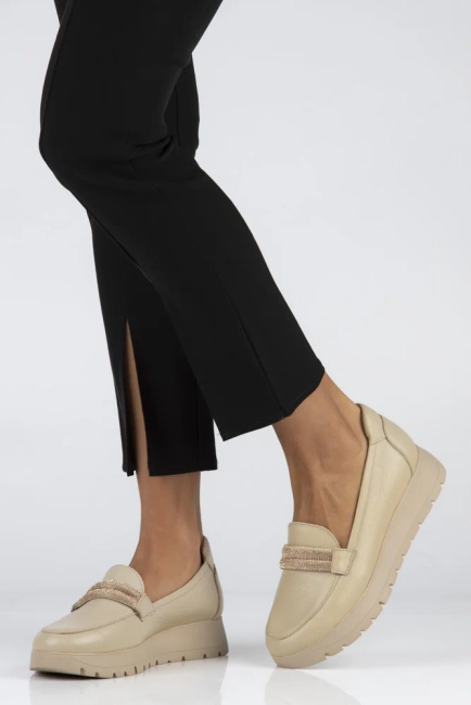 Leather shoes Filippo 20141 beige