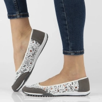 Skórzane baleriny Filippo DP142/24 MLT multikolor