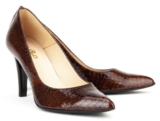 Czółenka Filippo F155 Rudy Krokodyl