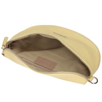 Yellow leather crossbody bag Toscanio F181 