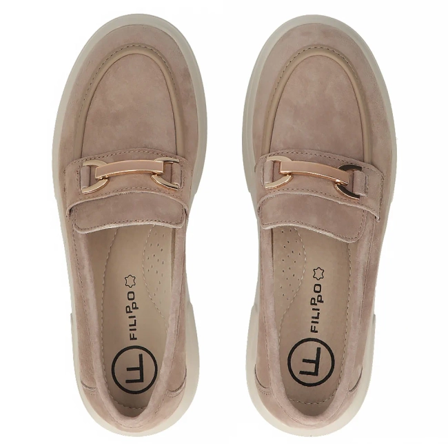 Leather shoes Filippo DP6809/25 BE beige